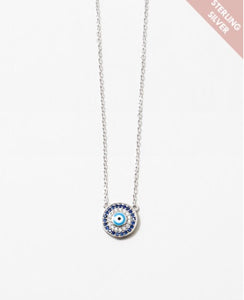 Sterling Silver Evil Eye Necklace