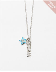 Sterling Silver Turquoise Star Dream Necklace