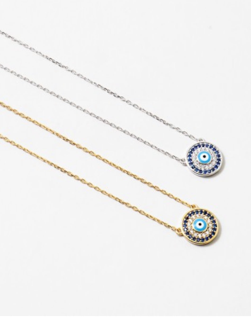 Sterling Silver Evil Eye Necklace