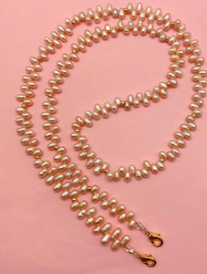 Mask Chain - Pearls, Pink
