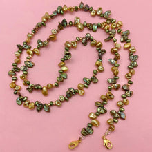 Load image into Gallery viewer, Mask Chain - Pearls, Greens and Neutrals
